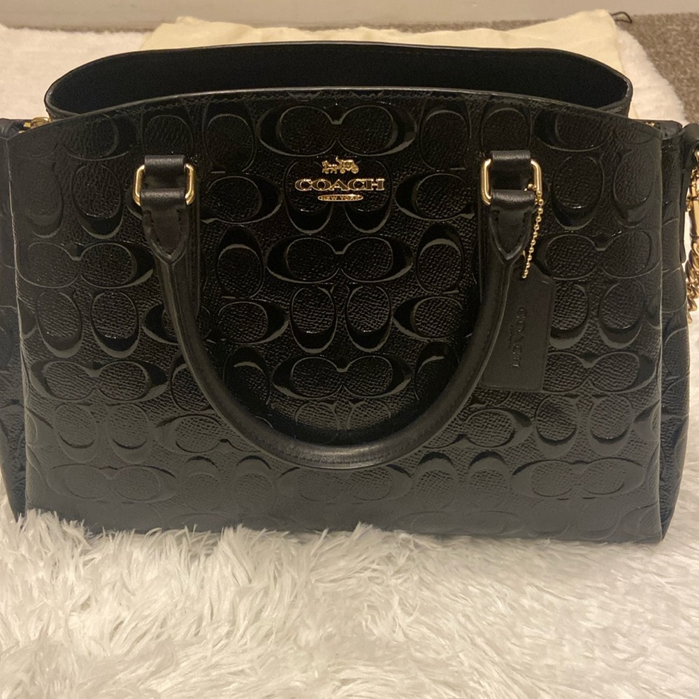 Coach Sage Carryall in Signature Patent Leather